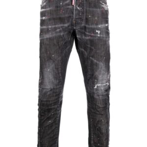 Dsquared2  distressed straight-leg jeans