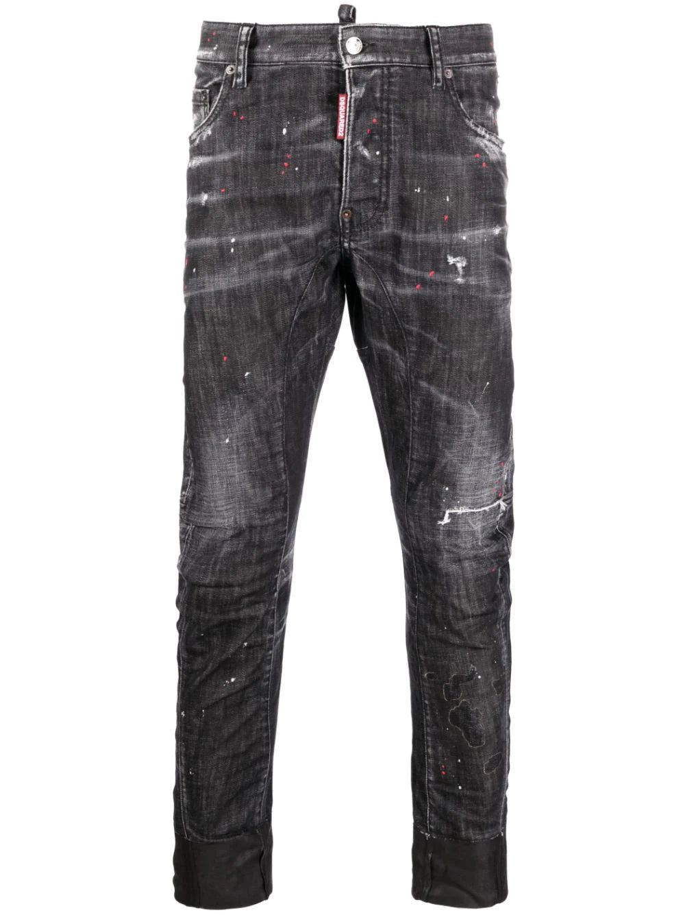 Dsquared2 distressed straight-leg jeans