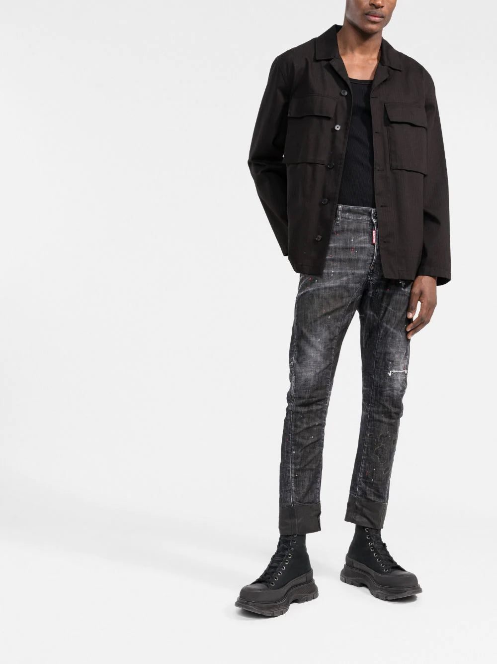 Dsquared2 distressed straight-leg jeans - Image 2