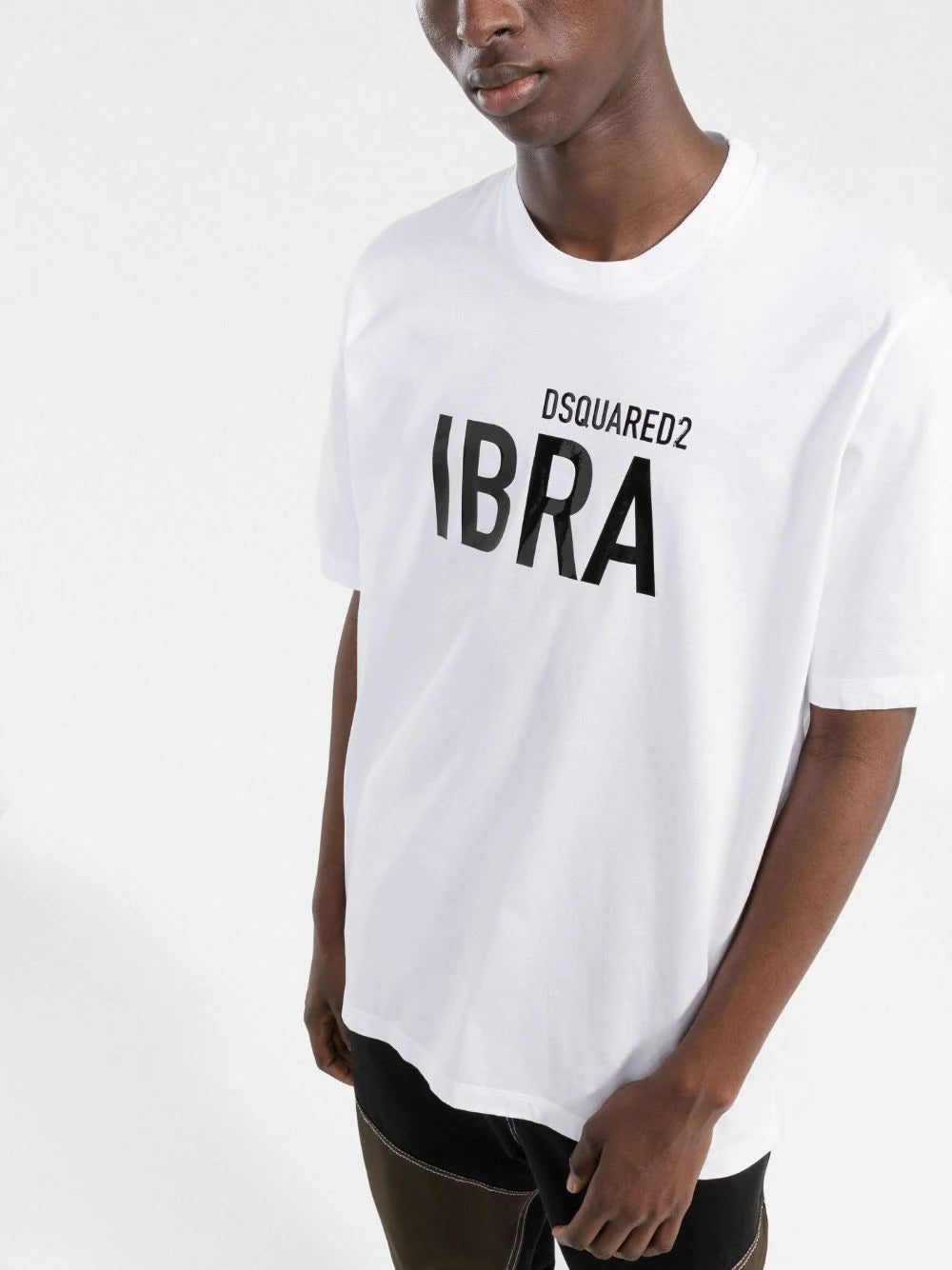 Dsquared2 Ibra-print cotton T-shirt - Image 3