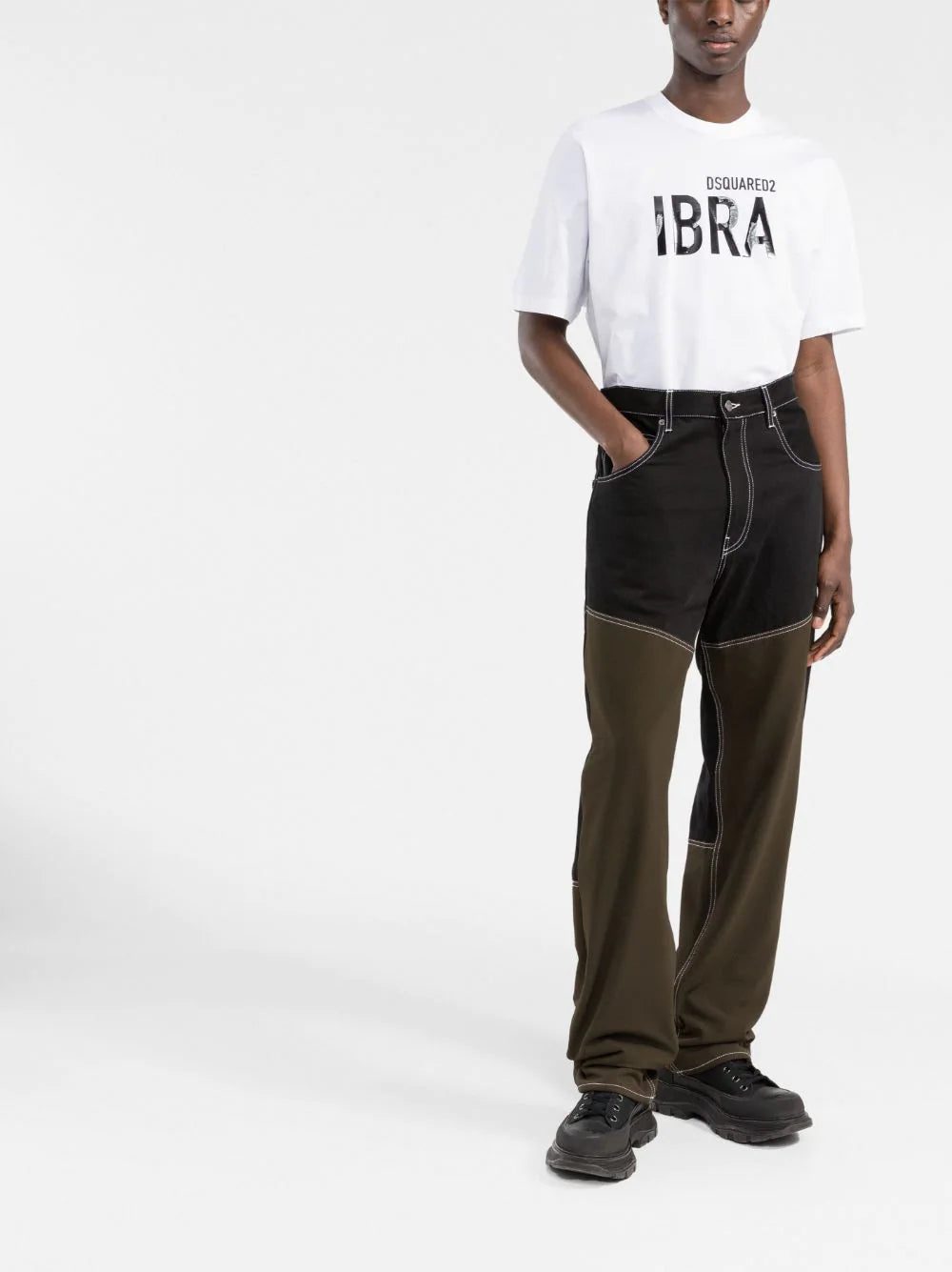 Dsquared2 Ibra-print cotton T-shirt - Image 2