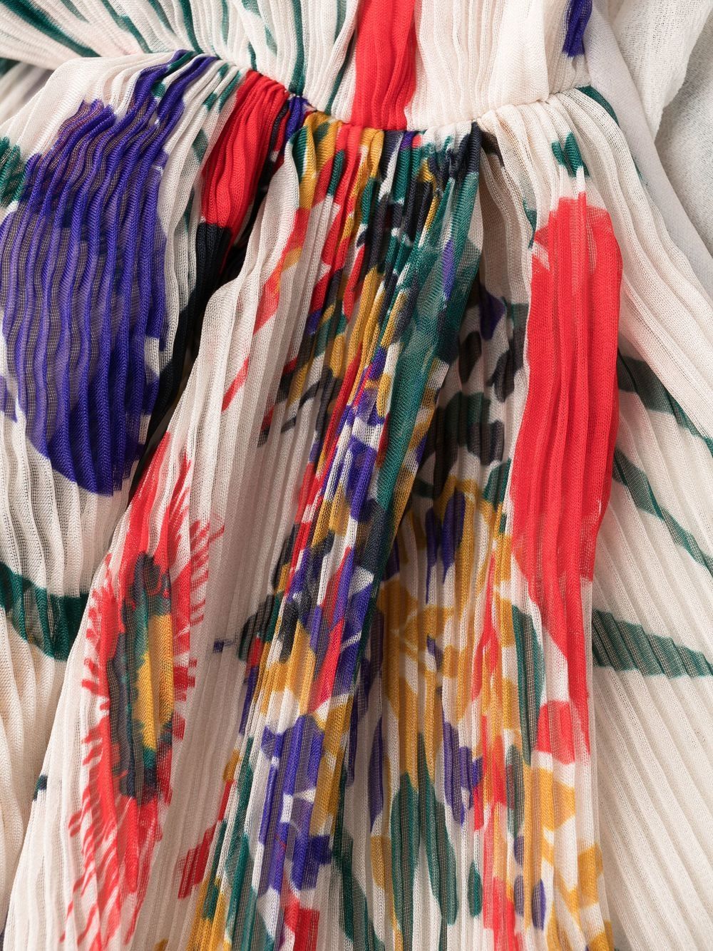 Saint Laurent tulip plissé bubble-hem mini dress - Image 3