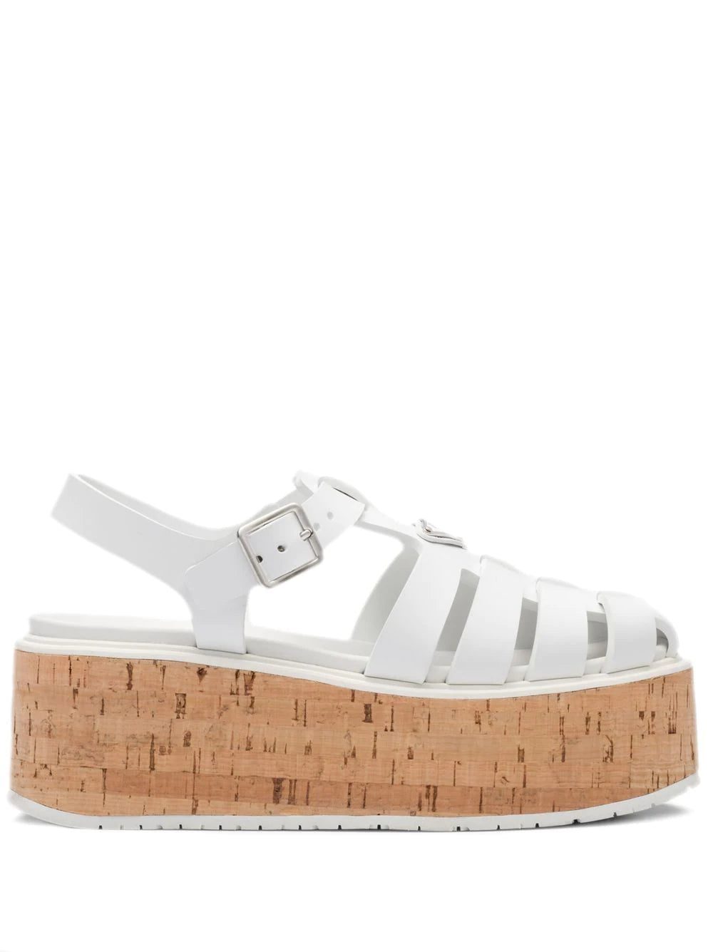 Prada platform wedge sandals