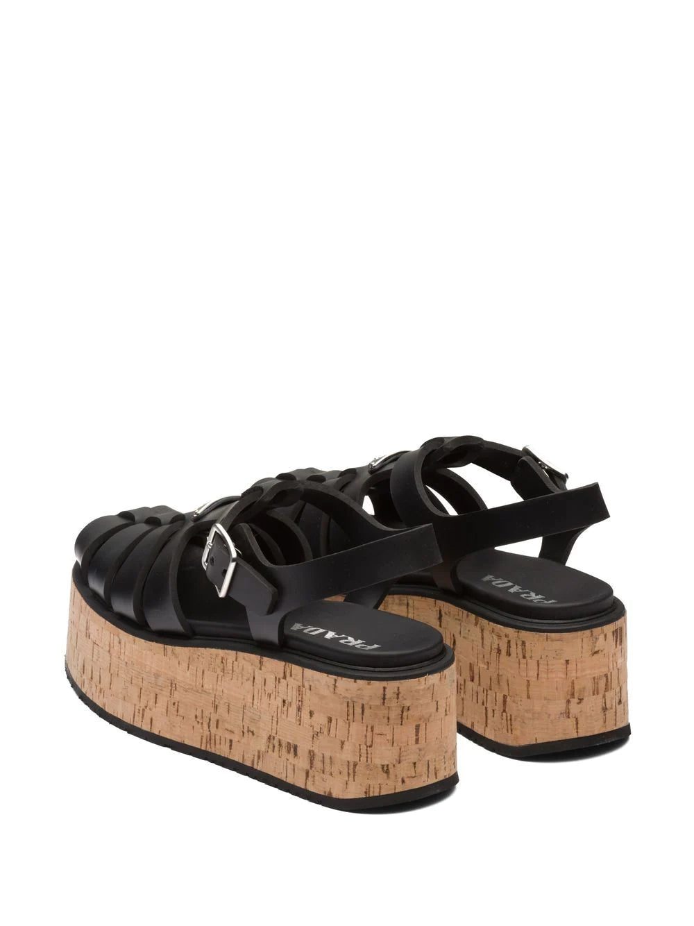 Prada platform wedge sandals - Image 3