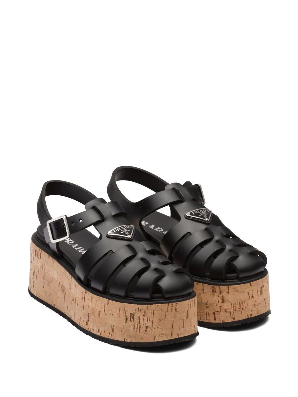 Prada platform wedge sandals - Image 2