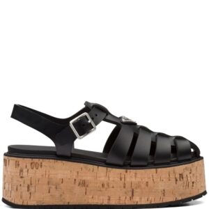 Prada  platform wedge sandals