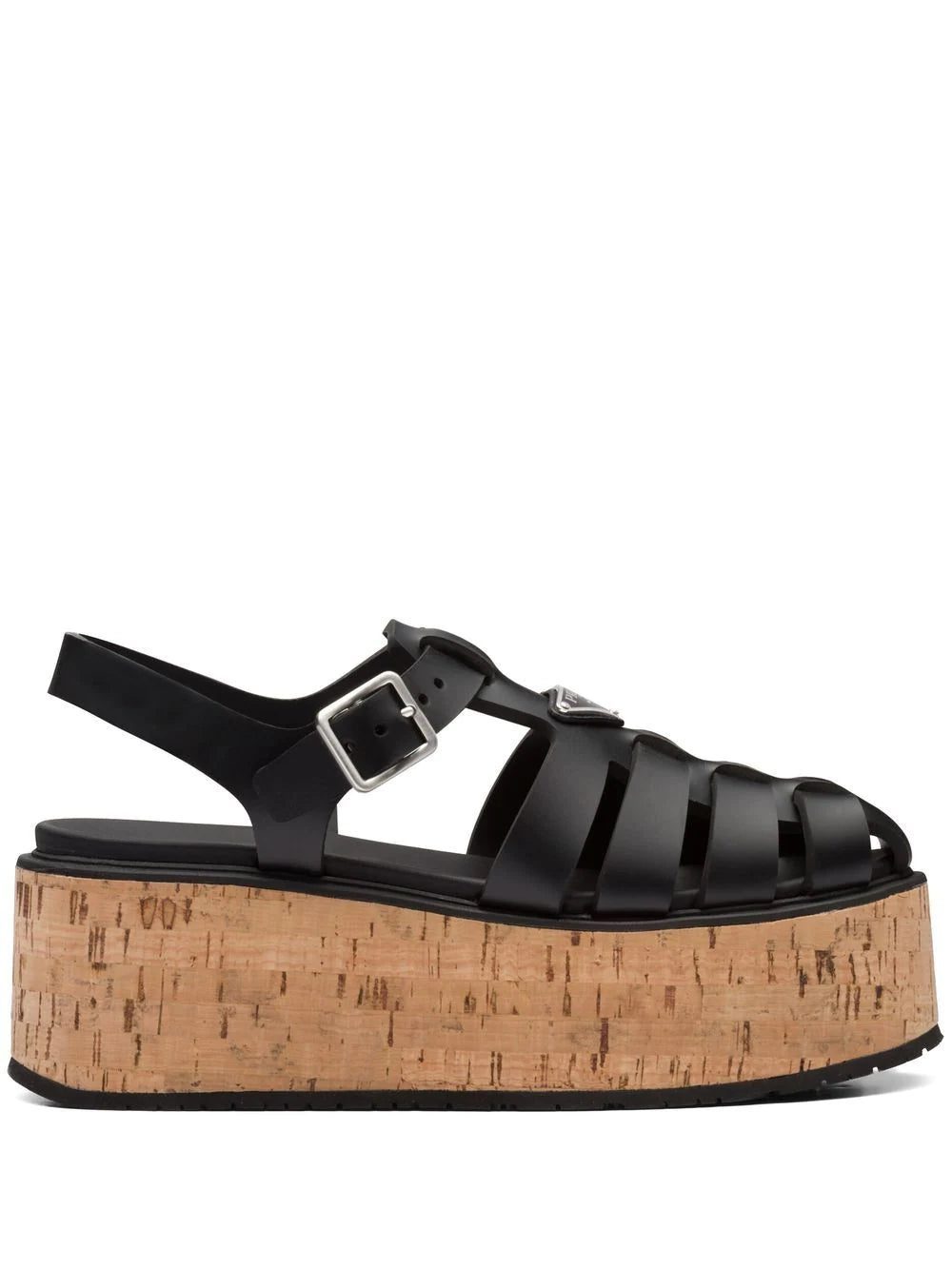 Prada platform wedge sandals