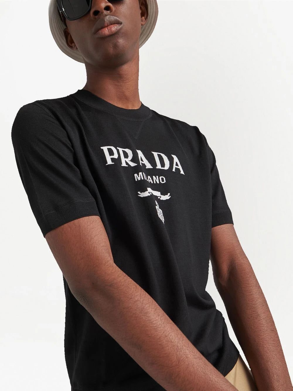 Prada logo-intarsia wool jumper - Image 4