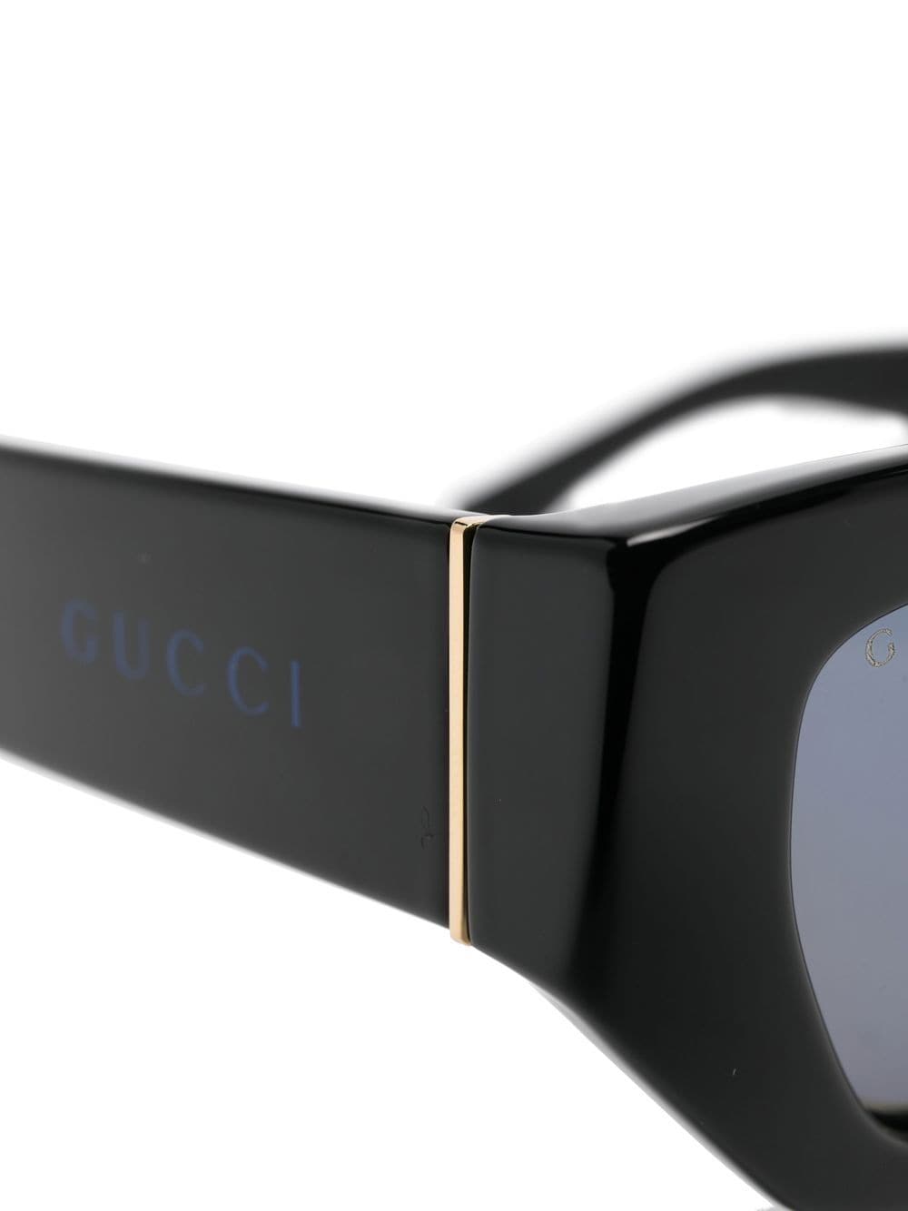 Gucci Eyewear logo rectangular-frame sunglasses - Image 3