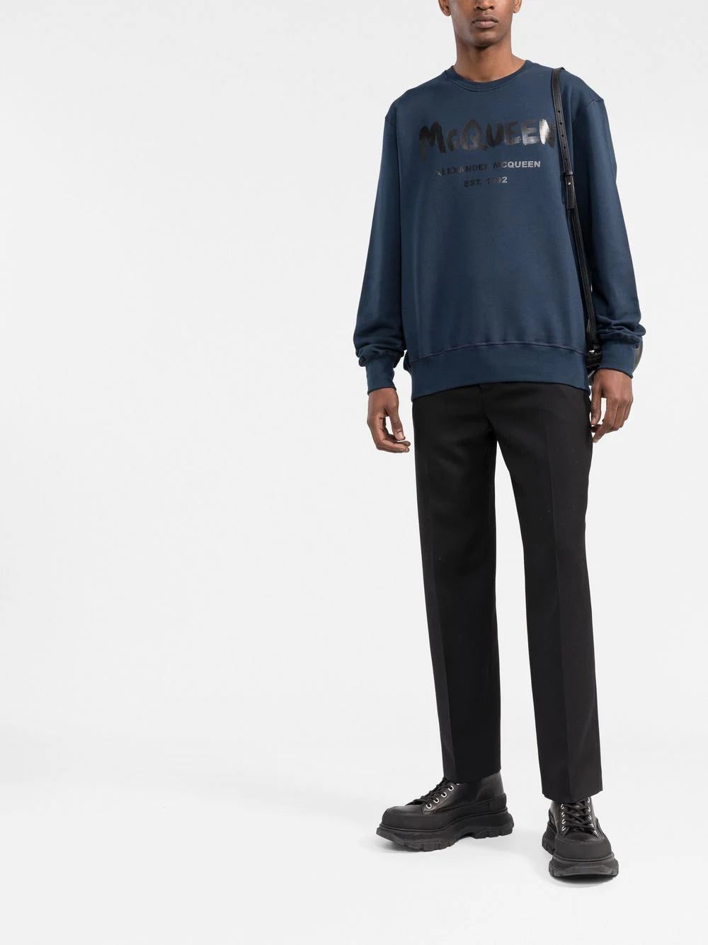 Alexander McQueen graffiti-print crew neck sweatshirt - Image 2