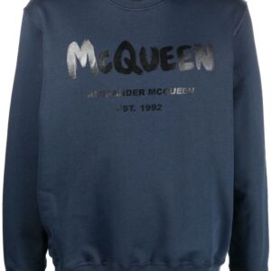 Alexander McQueen  graffiti-print crew neck sweatshirt