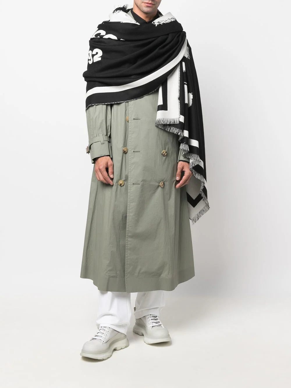 Alexander McQueen Graffiti logo oversized scarf - Image 2