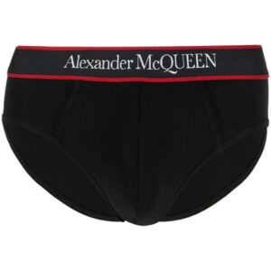 Alexander McQueen logo-waistband cotton briefs
