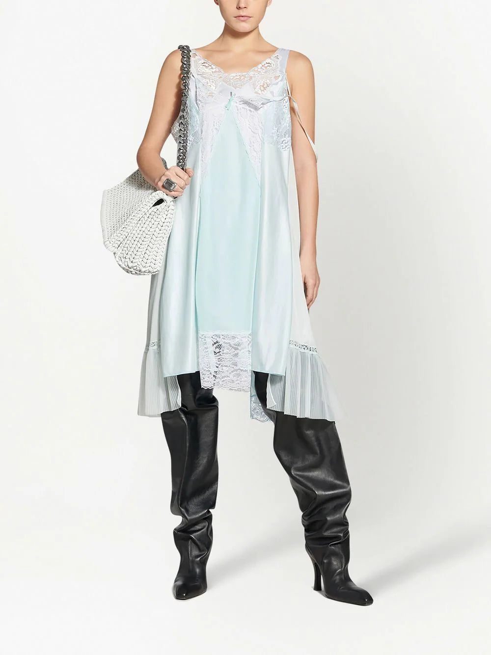 Balenciaga patched slip midi dress - Image 2