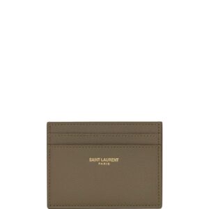 Saint Laurent logo-print leather cardholder