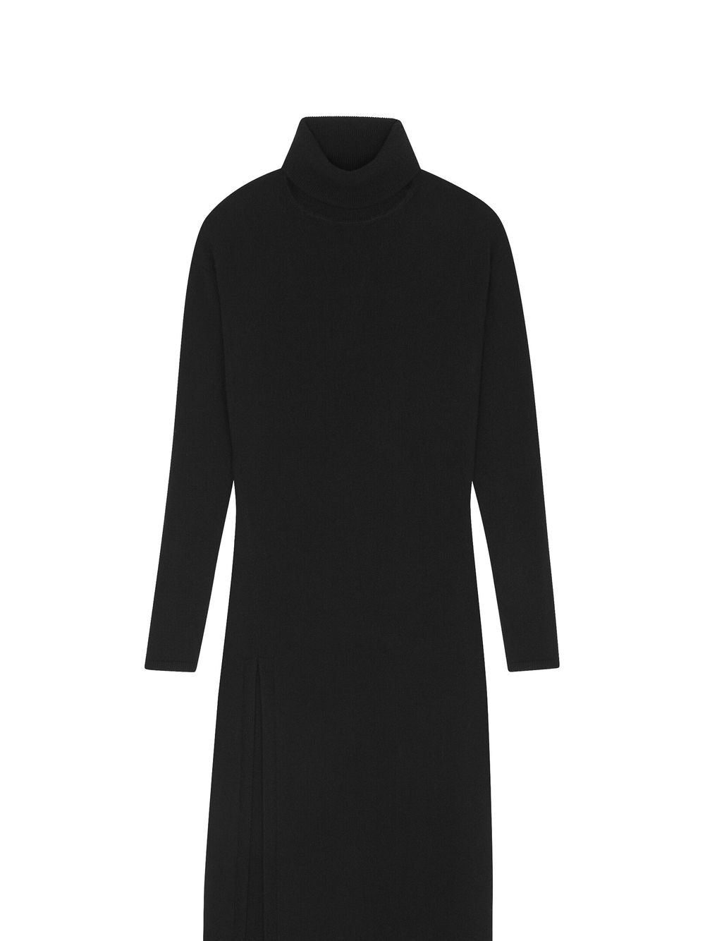 Saint Laurent roll-neck midi dress