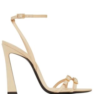 Saint Laurent New Nuit 110mm leather sandals