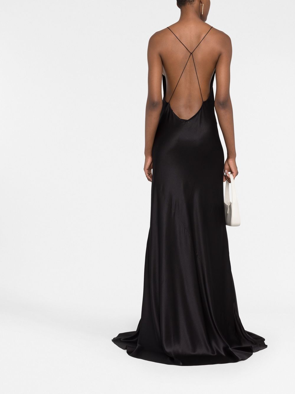 Saint Laurent V-neck silk gown - Image 8