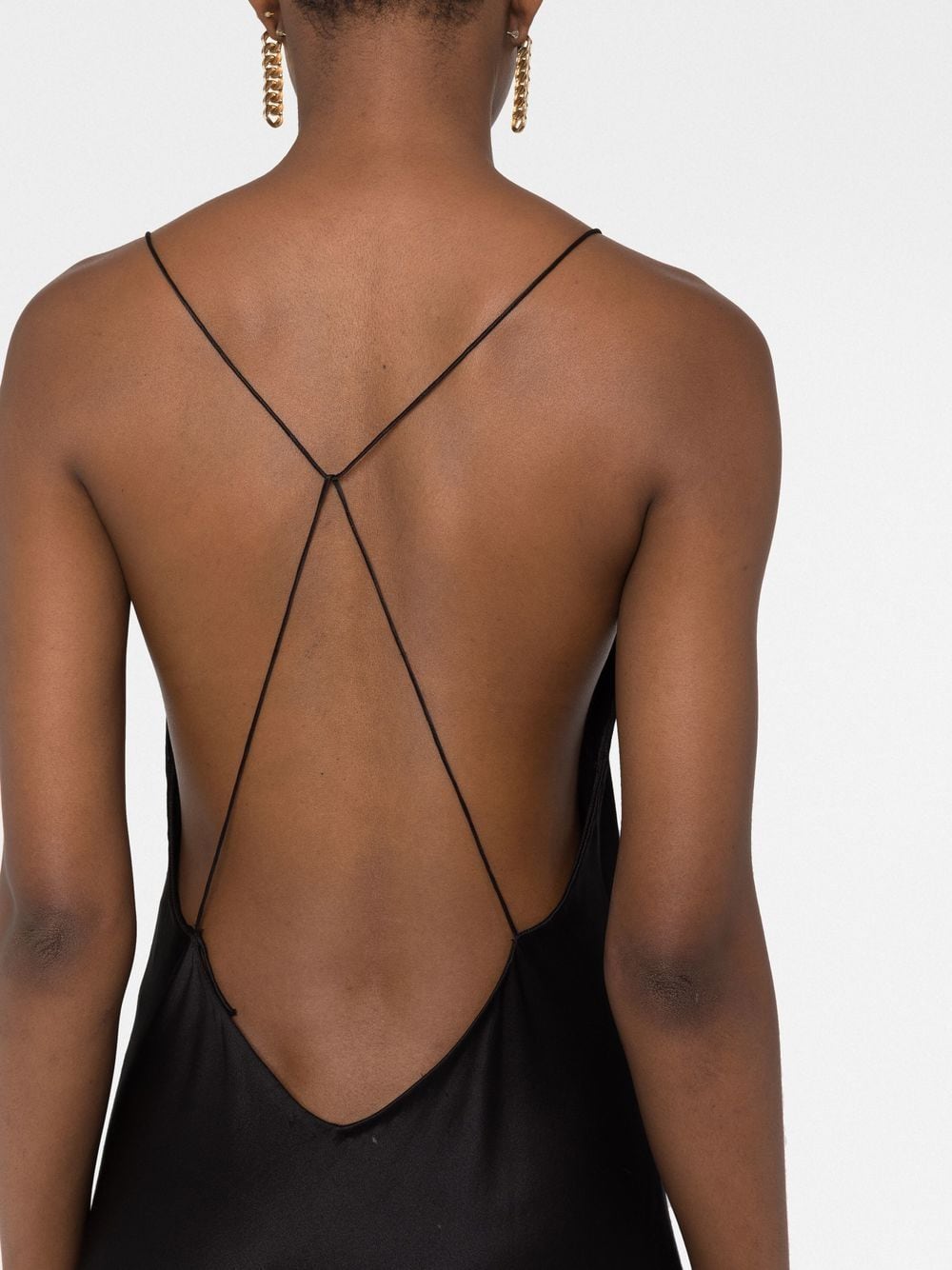 Saint Laurent V-neck silk gown - Image 7