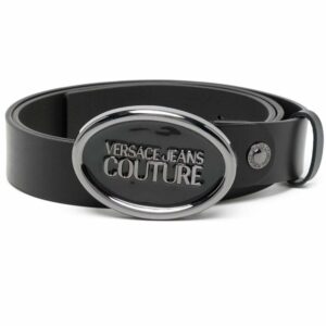 Versace logo-buckle leather belt