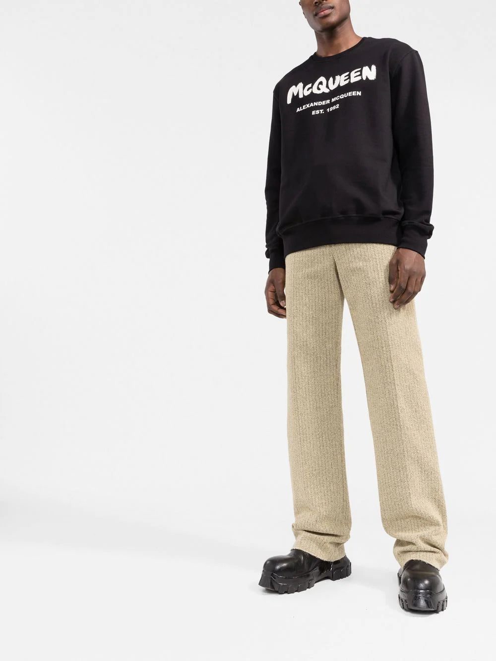 Alexander McQueen graffiti-print crew neck sweatshirt - Image 2