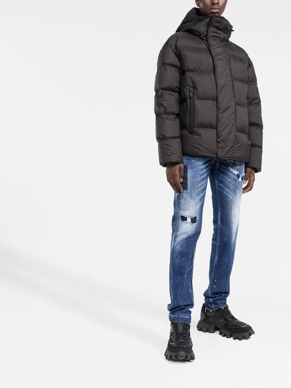 Dsquared2 distressed paint splattered jeans - Image 2