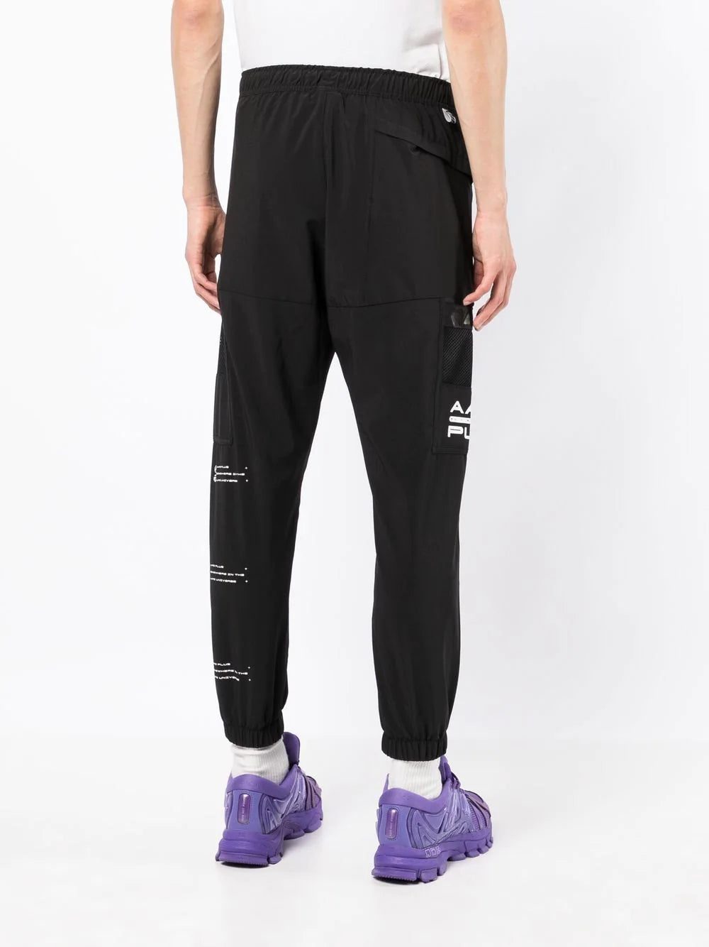 AAPE BY *A BATHING APE® logo print track pants - Image 4