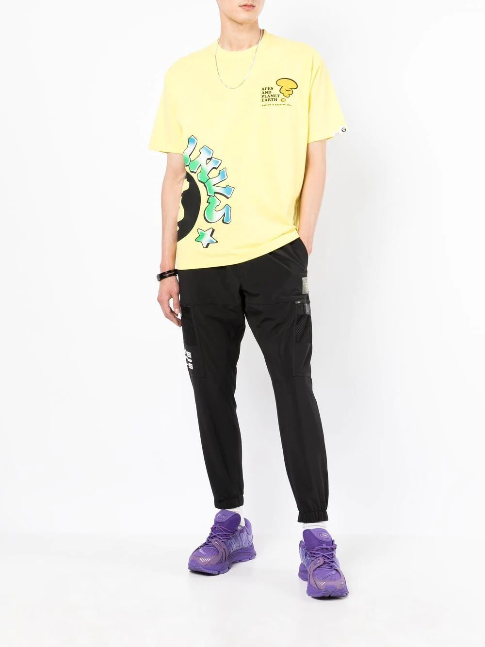 AAPE BY *A BATHING APE® logo print track pants - Image 2