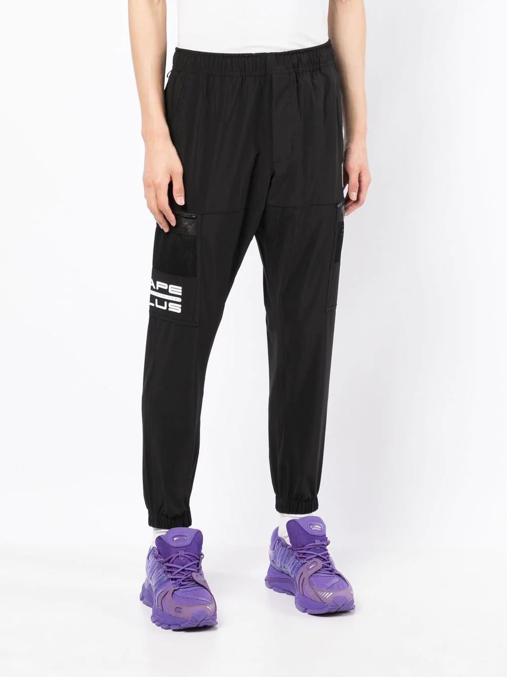AAPE BY *A BATHING APE® logo print track pants - Image 3