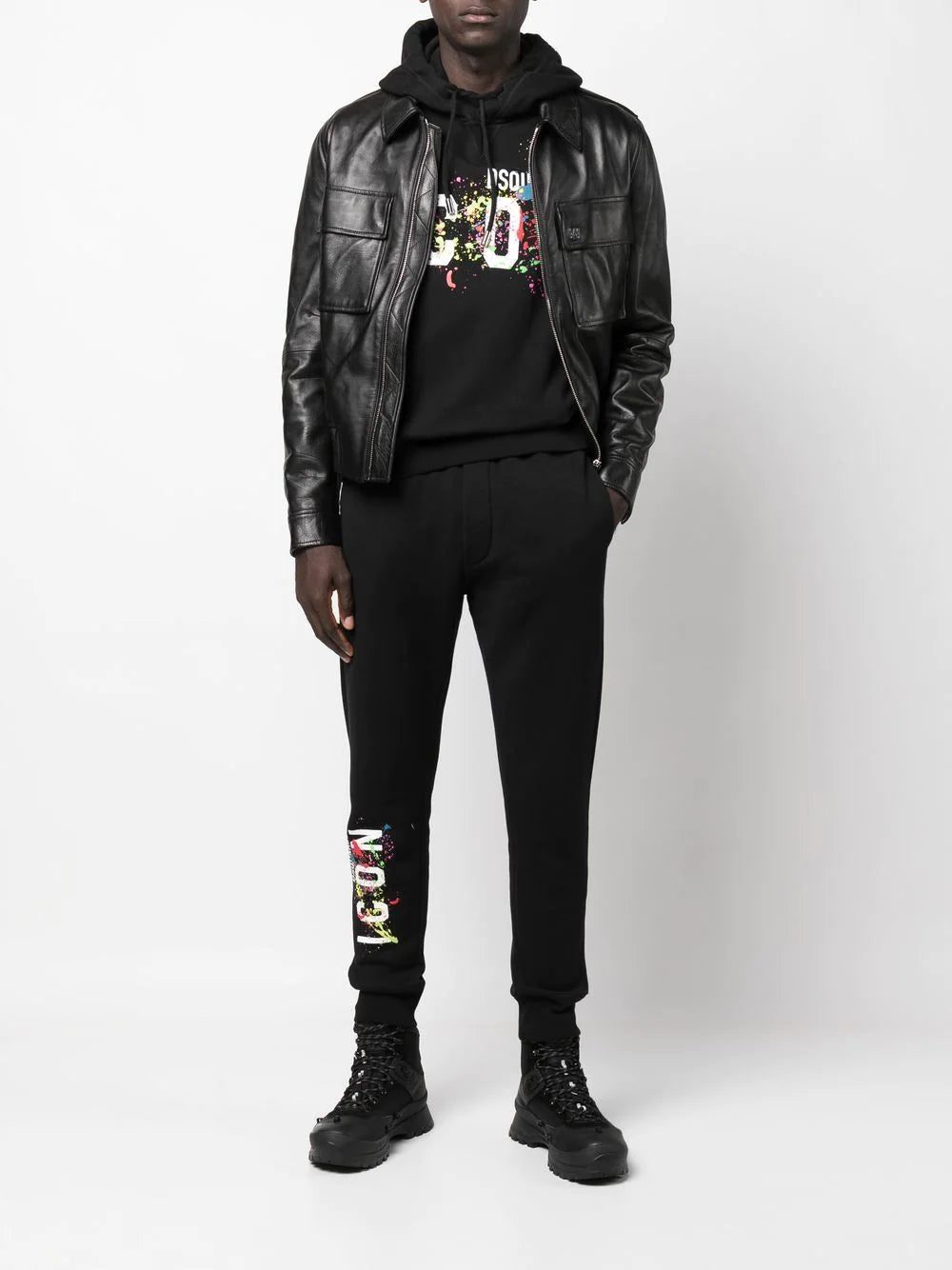 Dsquared2 logo-print track pants - Image 2