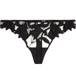 Fleur Du Mal  Lily embroidered hipster thong