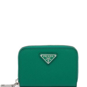 Prada Saffiano leather triangle-logo wallet