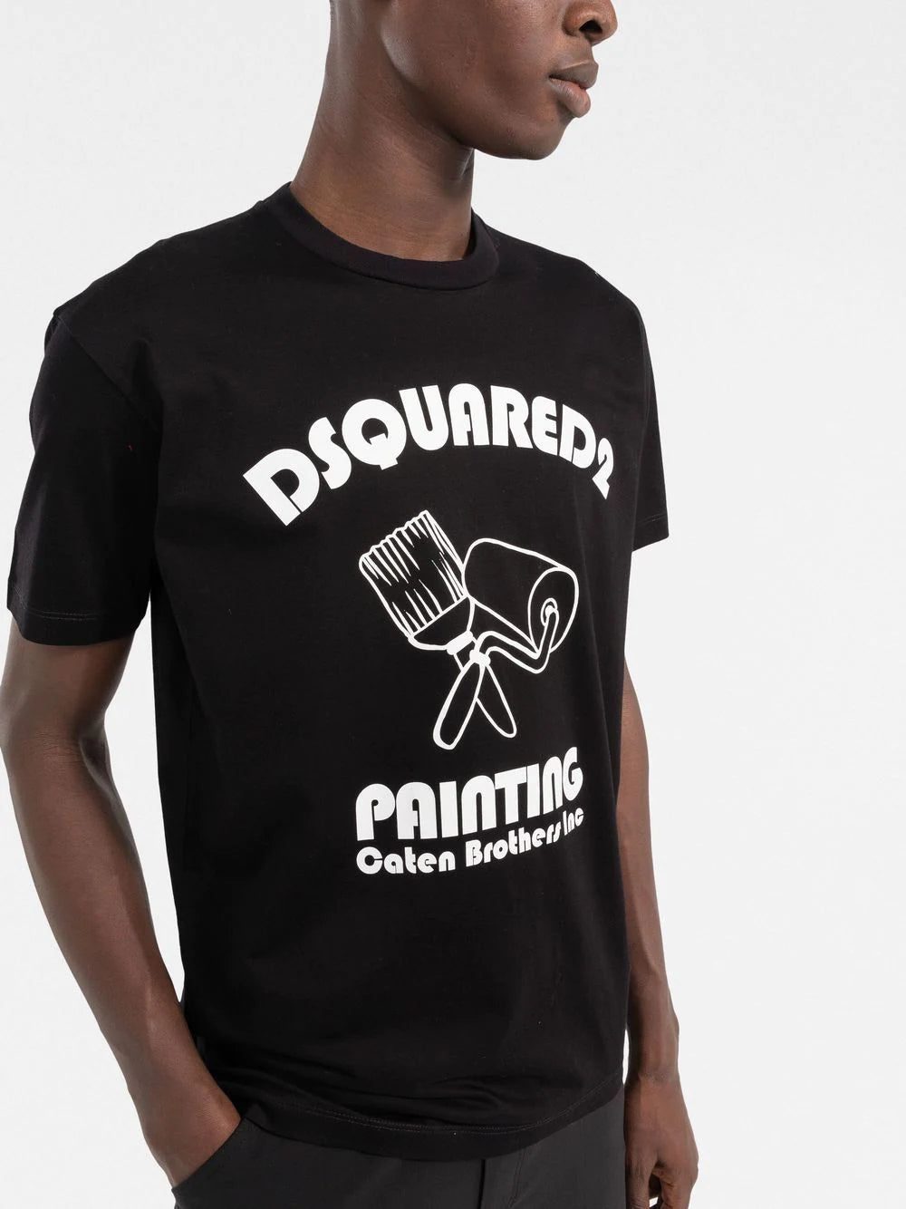 Dsquared2 graphic-print cotton T-shirt - Image 3