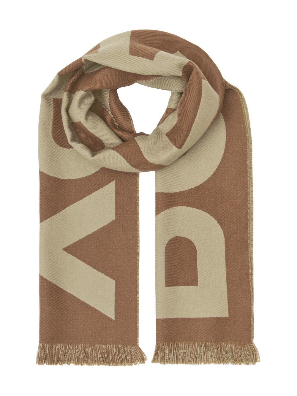 Burberry logo wool jacquard scarf - Image 3