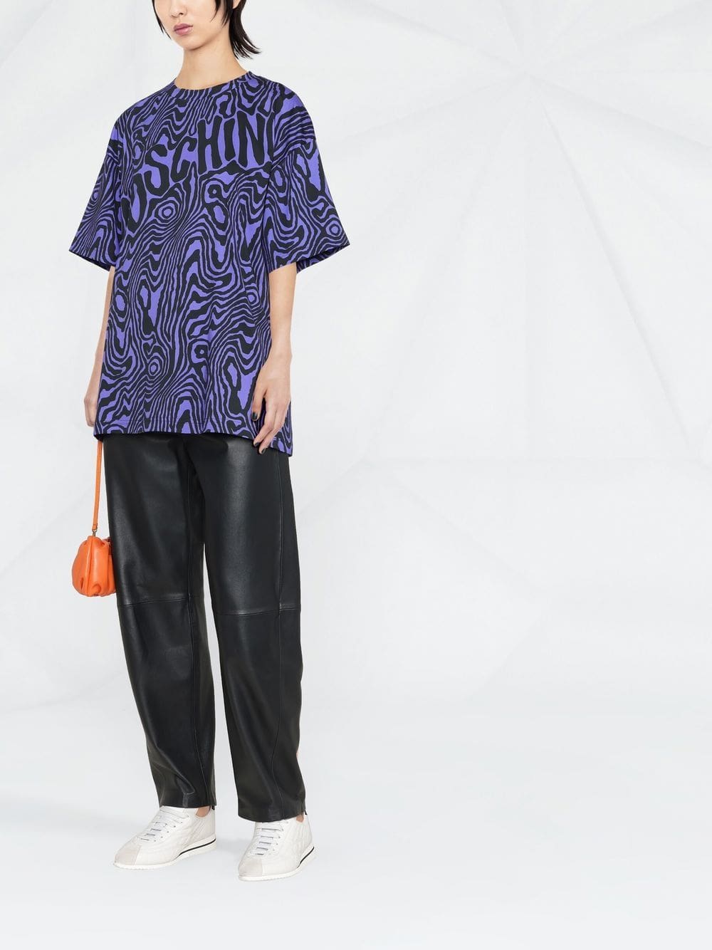 Moschino zebra-print round-neck T-shirt - Image 2