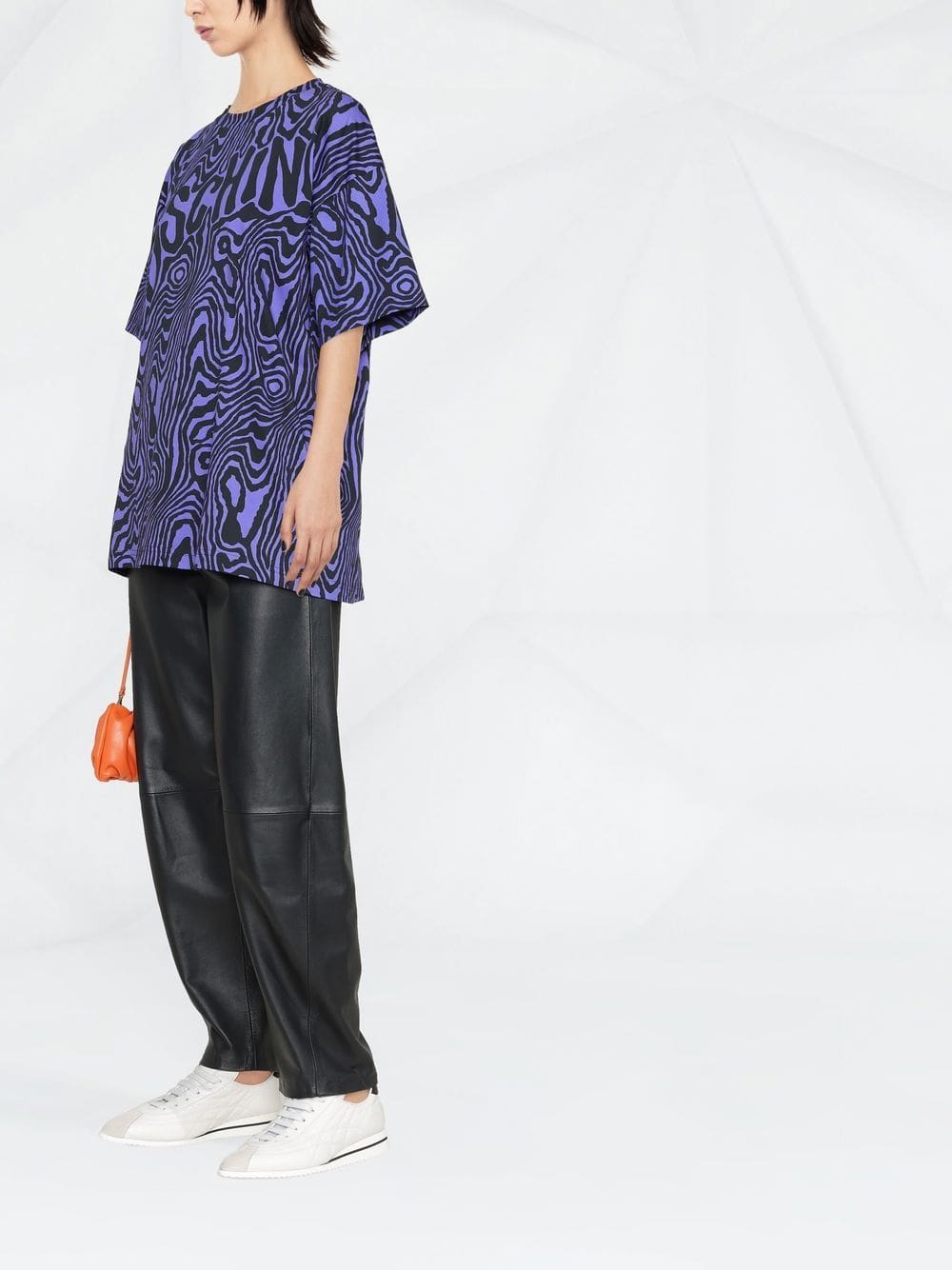 Moschino zebra-print round-neck T-shirt - Image 4