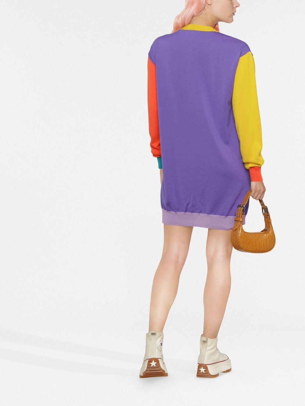 Moschino logo-intarsia jumper dress - Image 4