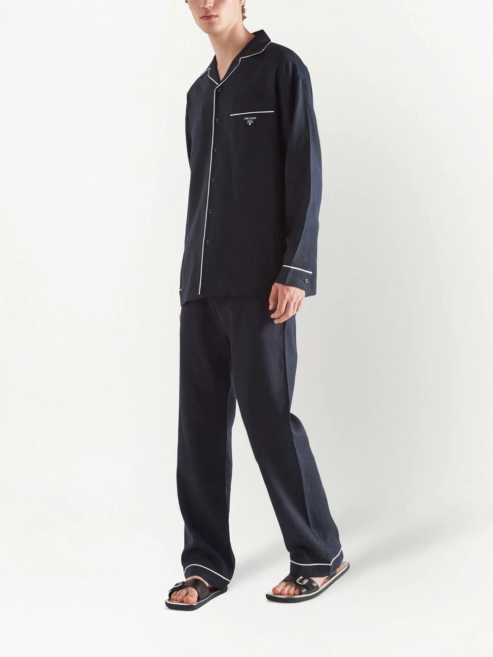 Prada piped linen shirt - Image 2