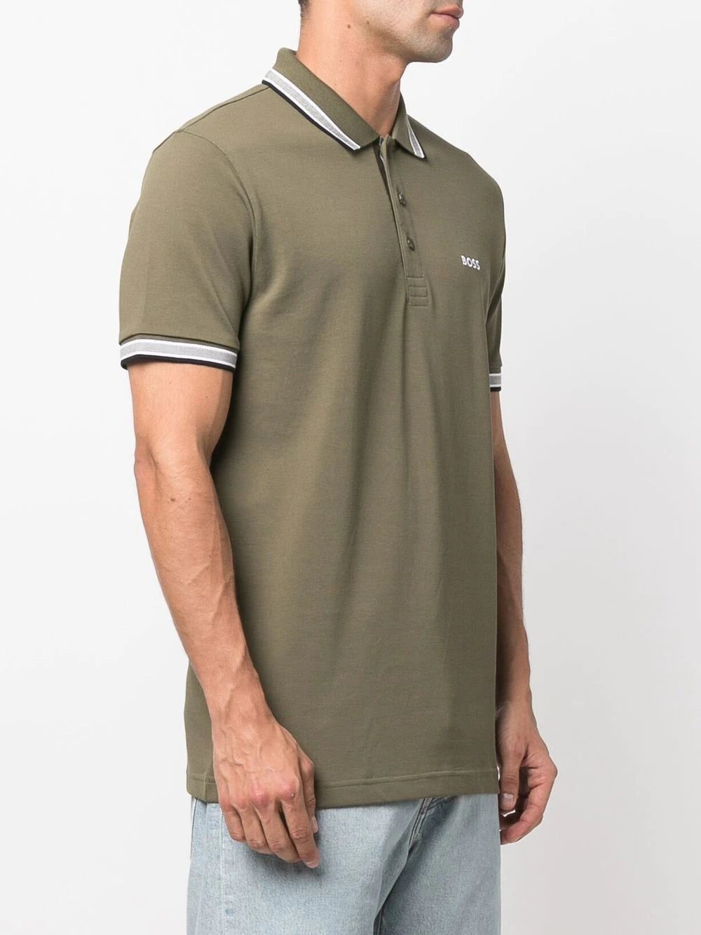 BOSS embroidered-logo cotton polo shirt - Image 2