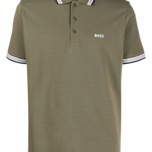 BOSS  embroidered-logo cotton polo shirt