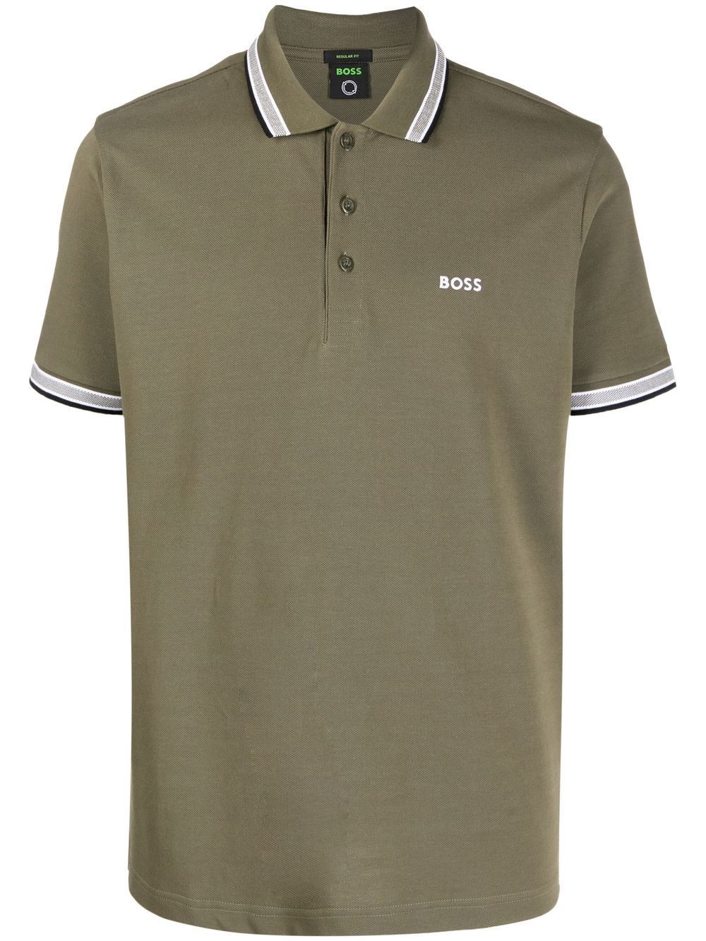 BOSS embroidered-logo cotton polo shirt