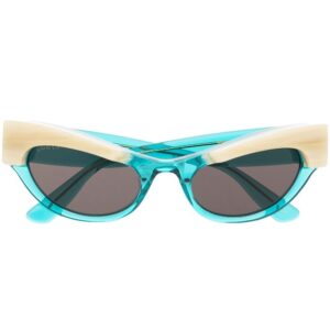 Gucci Eyewear cat-eye horn-effect rim sunglasses