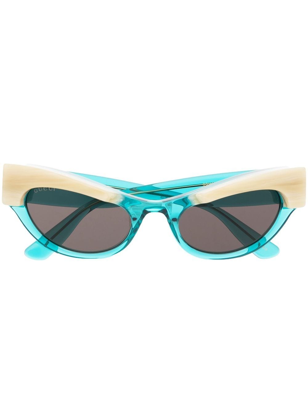 Gucci Eyewear cat-eye horn-effect rim sunglasses