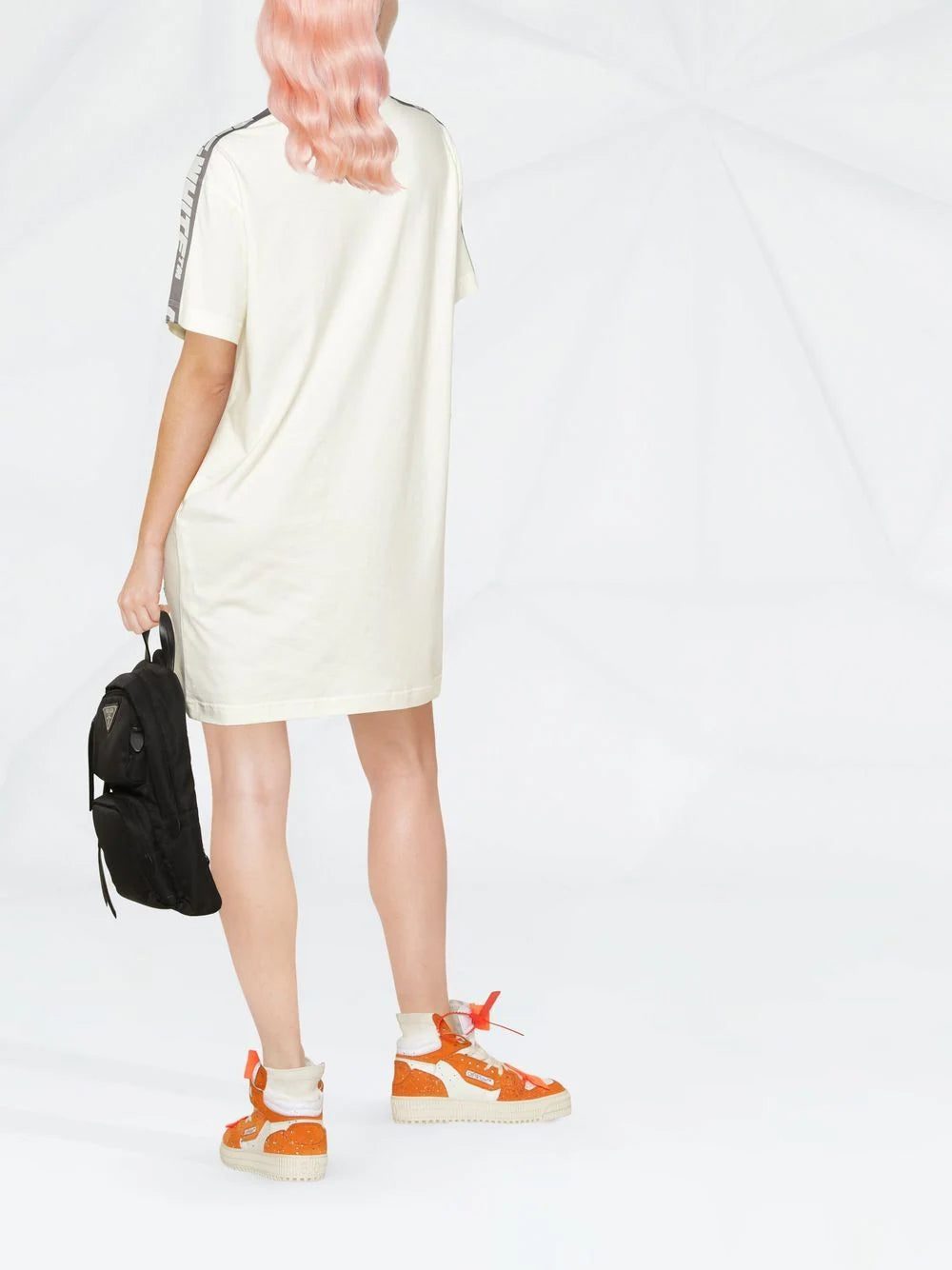 Off-White side-stripe T-shirt dress - Image 4