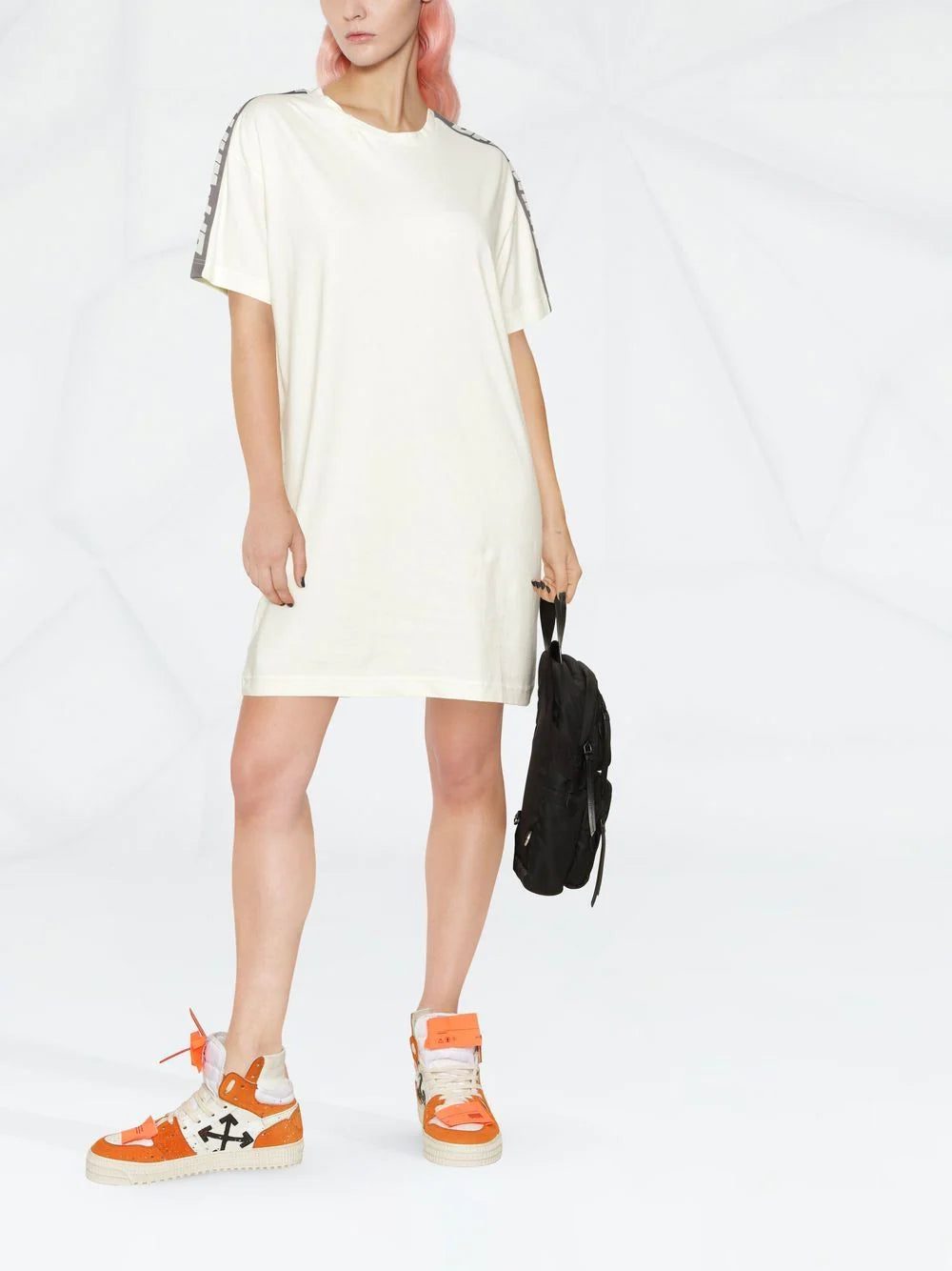 Off-White side-stripe T-shirt dress - Image 2