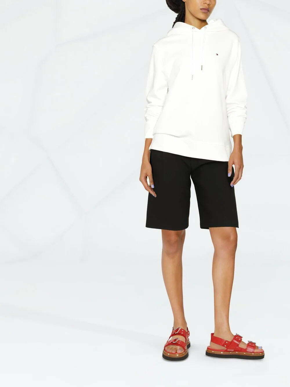 Tommy Hilfiger logo-embroidered drawstring hoodie - Image 2