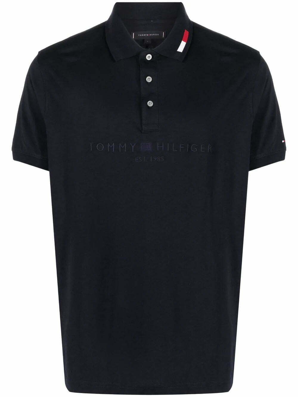 Tommy Hilfiger logo-print cotton polo shirt