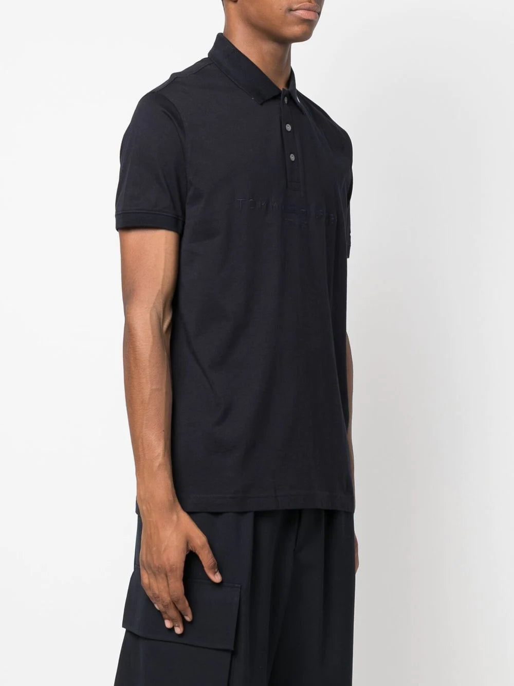 Tommy Hilfiger logo-print cotton polo shirt - Image 3