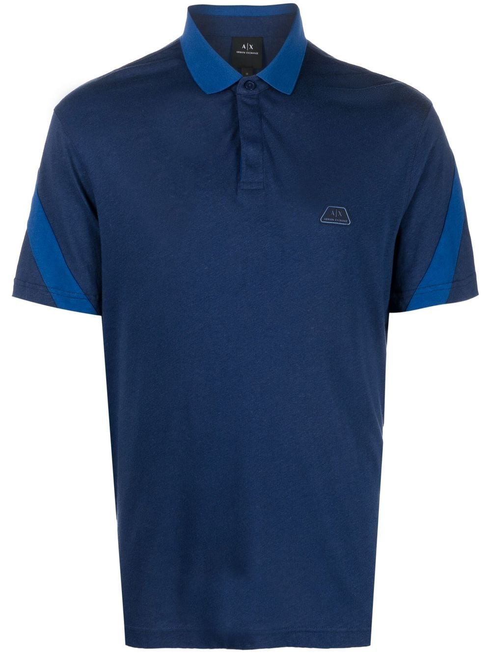 Armani Exchange contrast-collar polo shirt