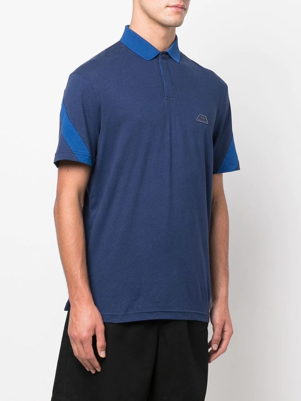 Armani Exchange contrast-collar polo shirt - Image 3